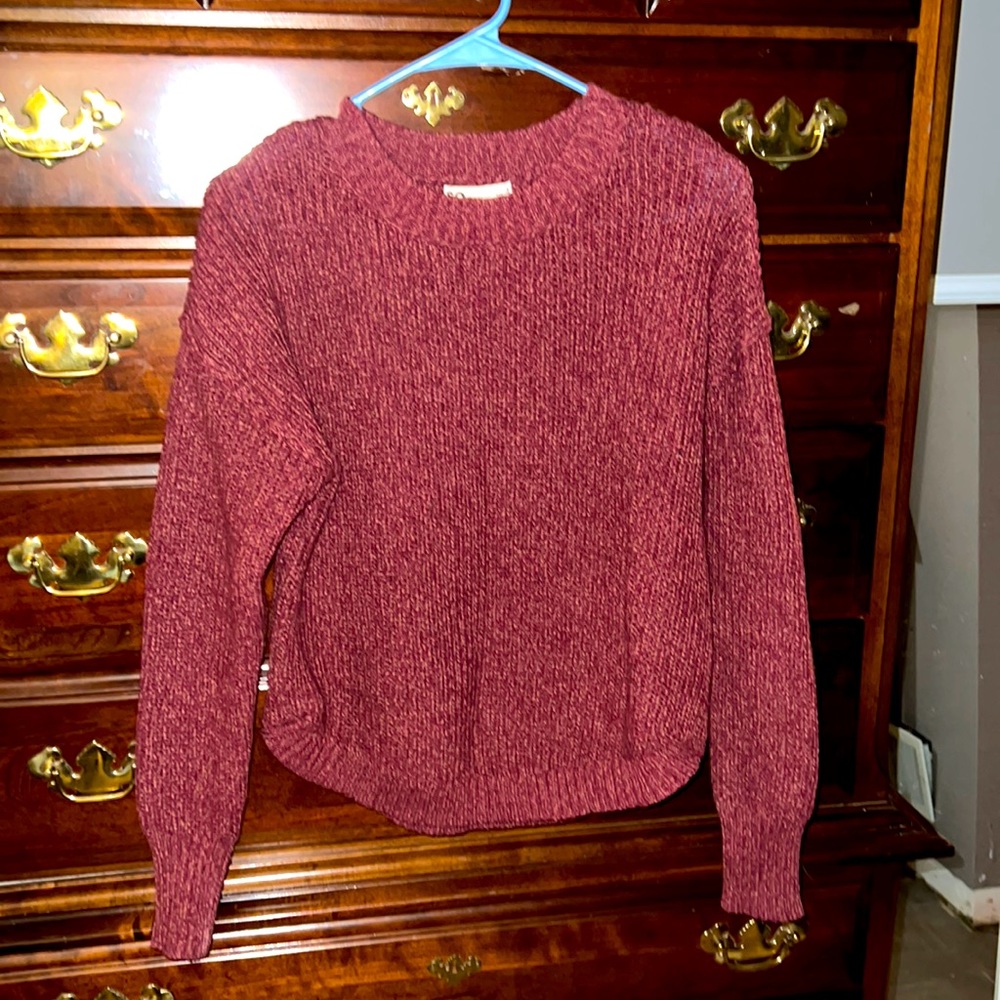 Burgundy sweater